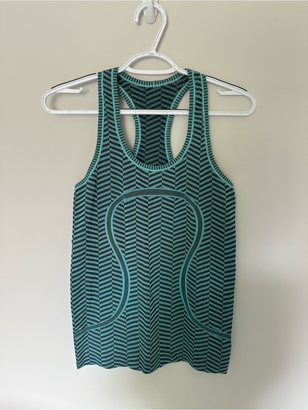 lululemon athletica Chevron-Patterned Teal Tank
